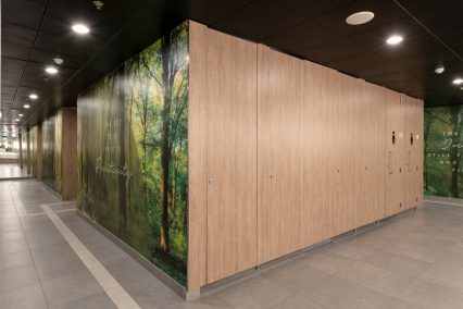 Island configuration WCs