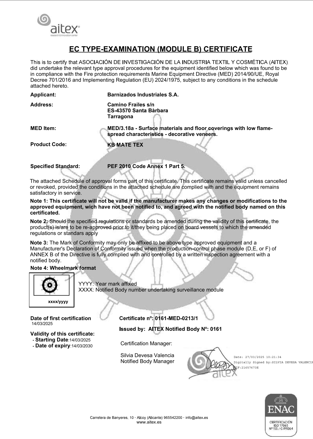 Certifications for Marine Sector